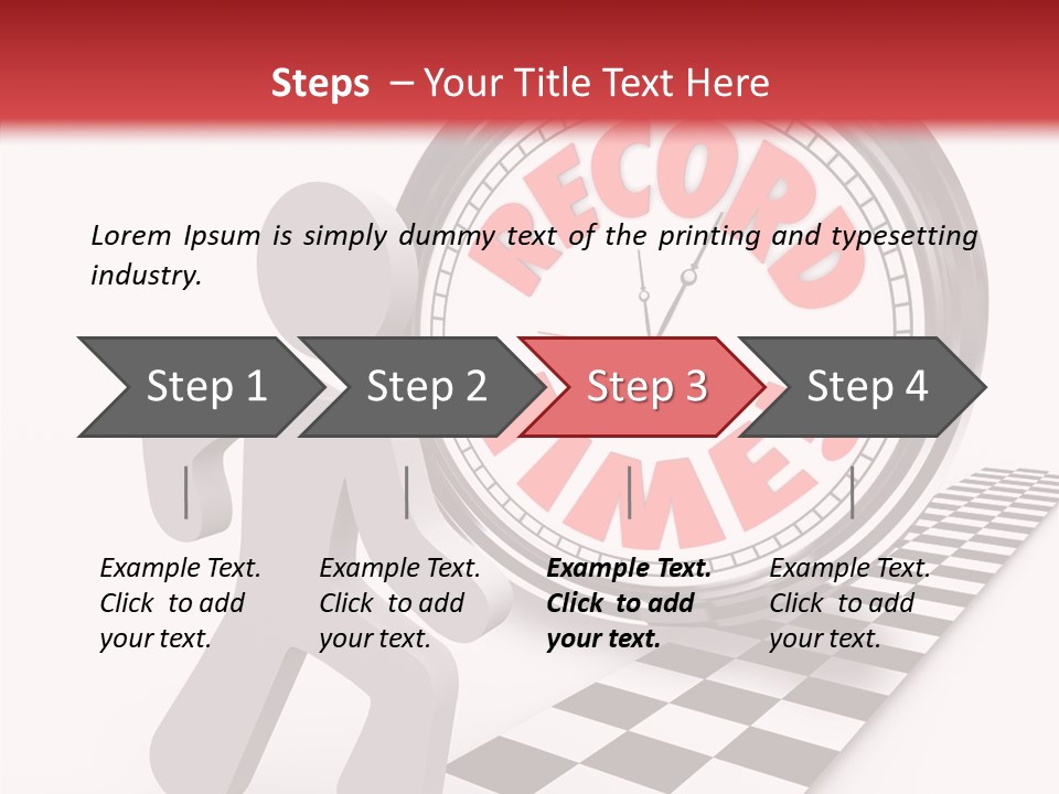 End Record Leading PowerPoint Template