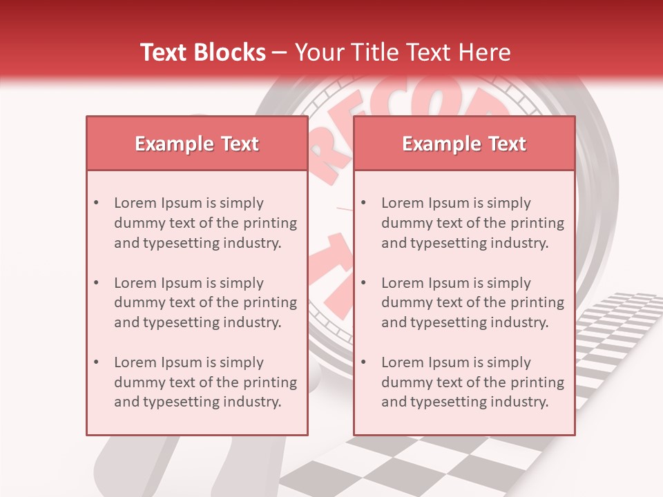 End Record Leading PowerPoint Template
