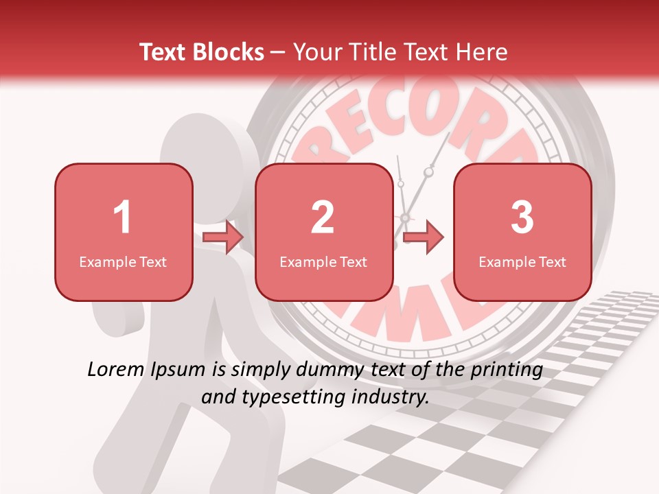 End Record Leading PowerPoint Template