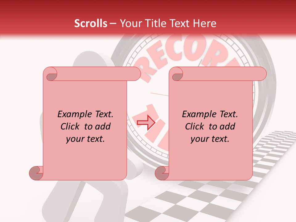 End Record Leading PowerPoint Template