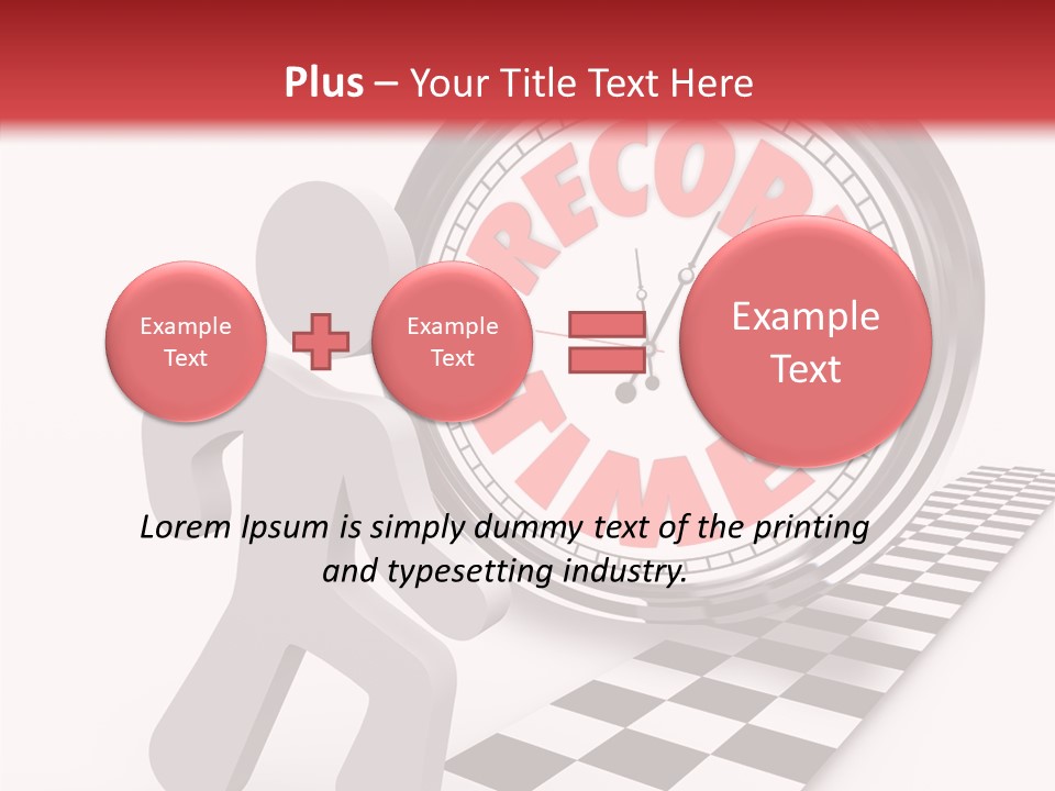 End Record Leading PowerPoint Template