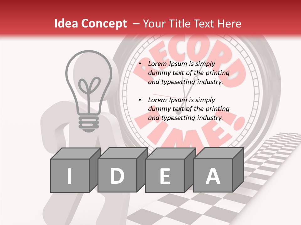 End Record Leading PowerPoint Template