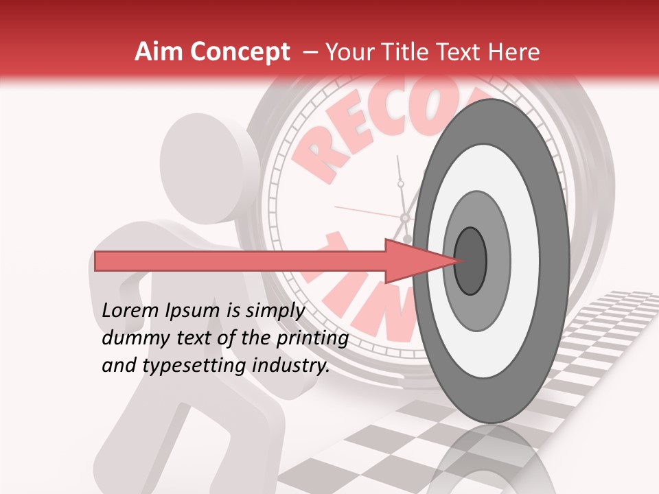 End Record Leading PowerPoint Template
