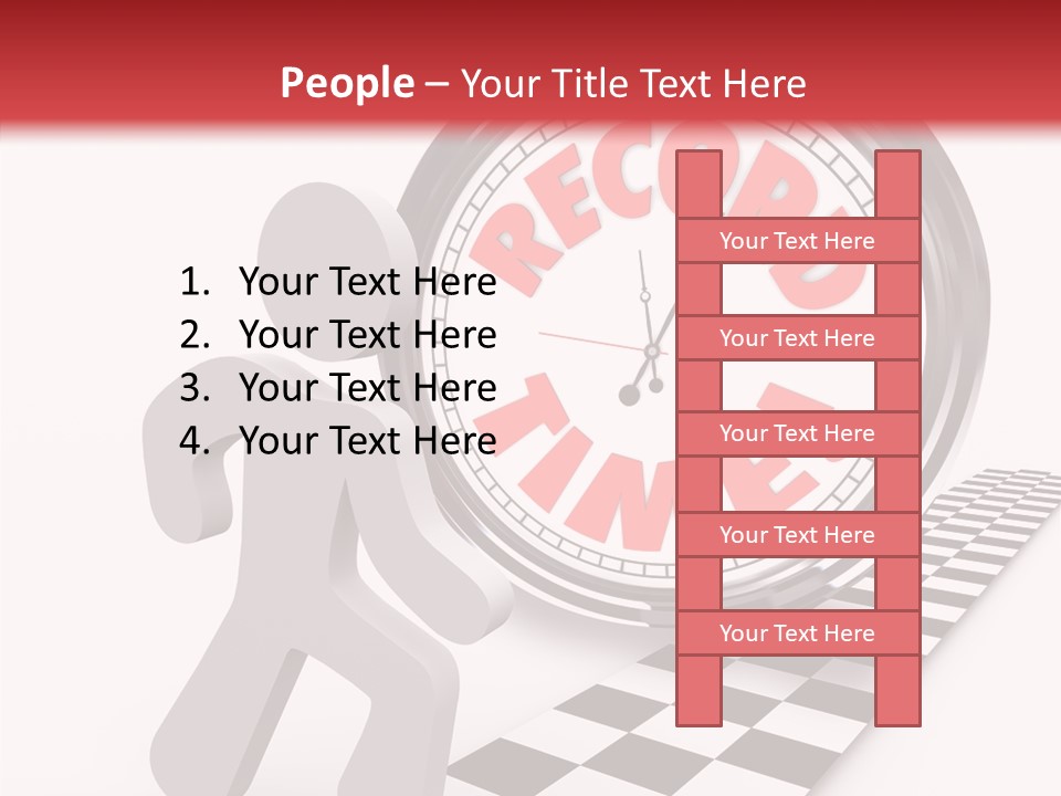 End Record Leading PowerPoint Template