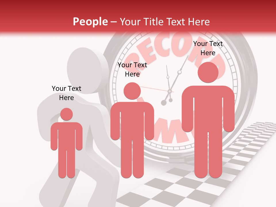 End Record Leading PowerPoint Template