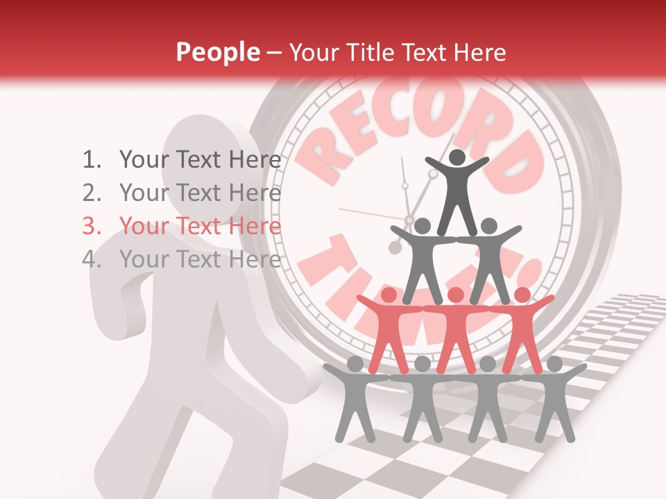 End Record Leading PowerPoint Template