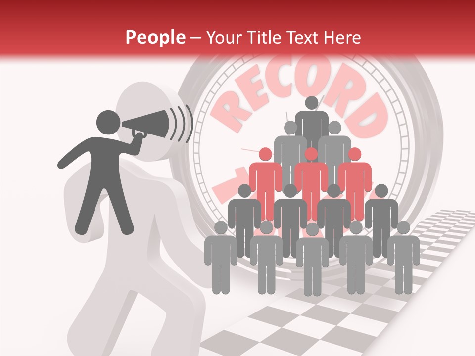 End Record Leading PowerPoint Template