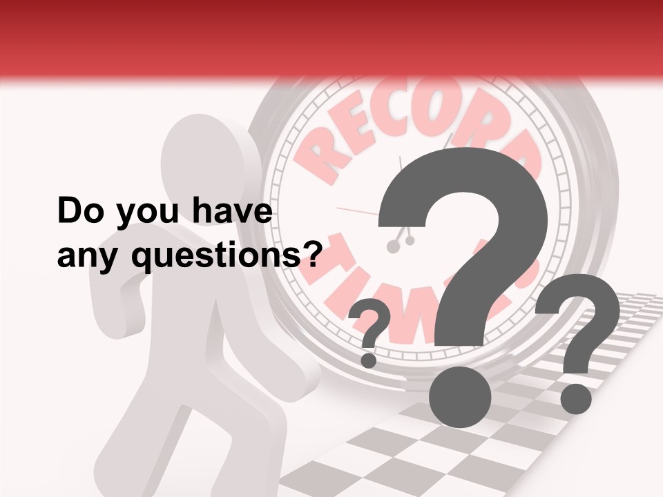 End Record Leading PowerPoint Template