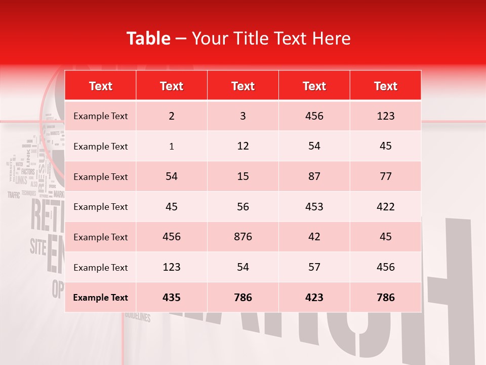 Seo Topics Graphic PowerPoint Template
