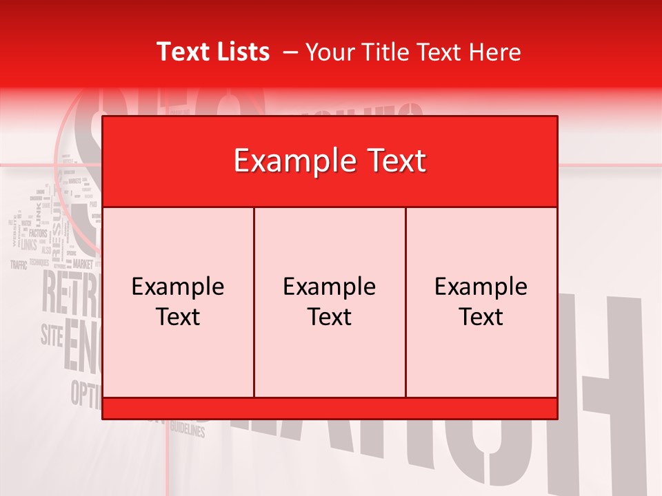 Seo Topics Graphic PowerPoint Template