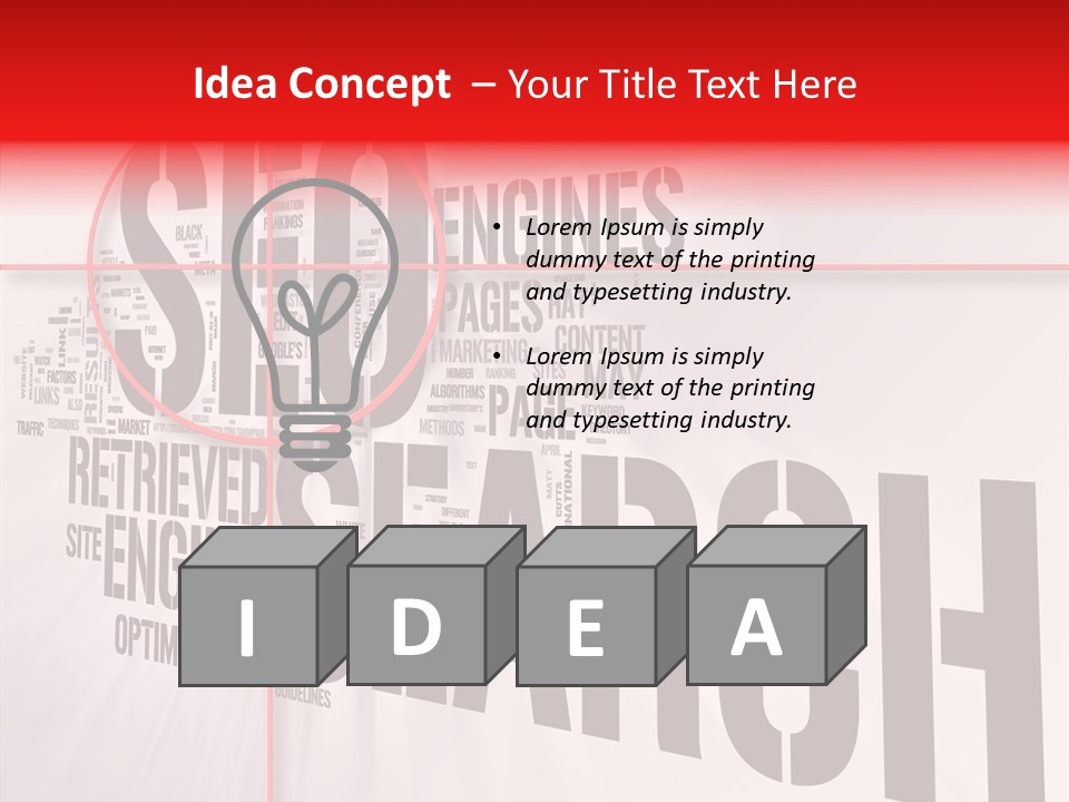 Seo Topics Graphic PowerPoint Template
