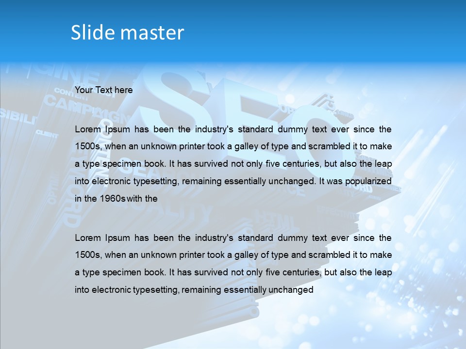 Seo Technology Engine PowerPoint Template