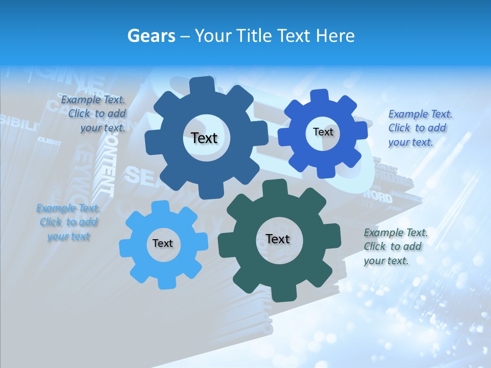 Seo Technology Engine PowerPoint Template