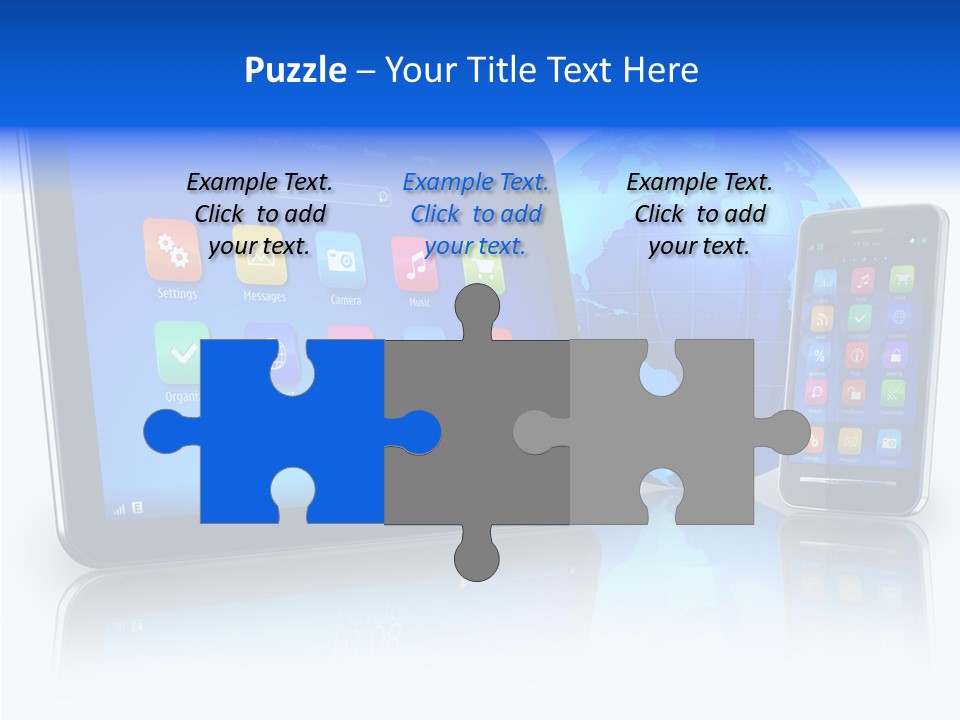Touchscreen Screen Social PowerPoint Template