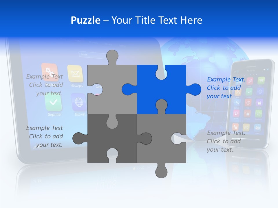 Touchscreen Screen Social PowerPoint Template