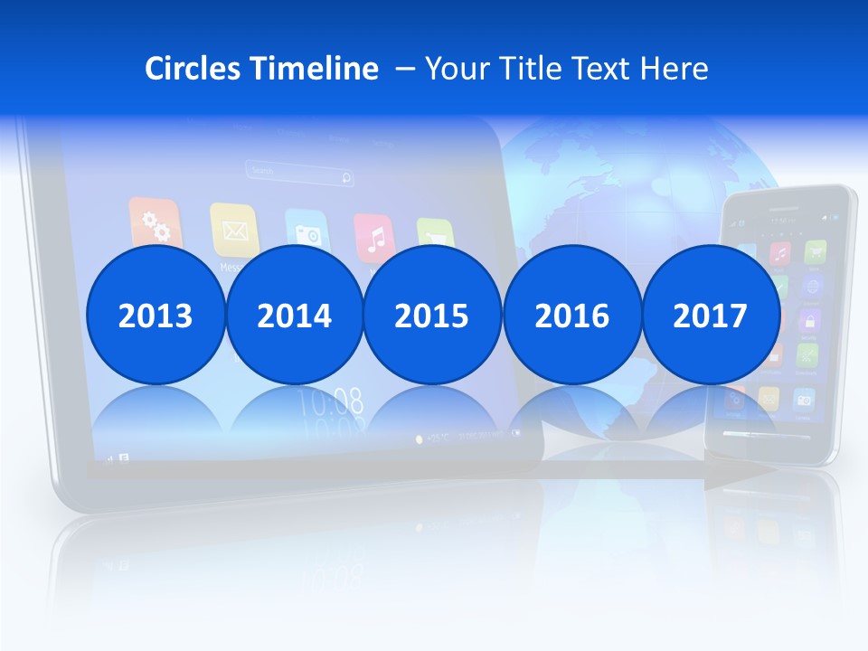 Touchscreen Screen Social PowerPoint Template