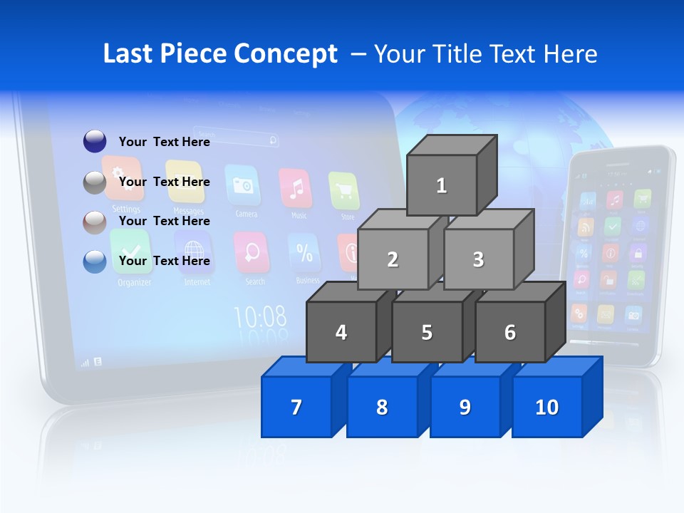 Touchscreen Screen Social PowerPoint Template