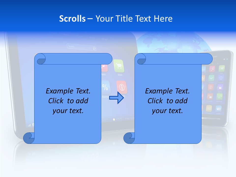 Touchscreen Screen Social PowerPoint Template