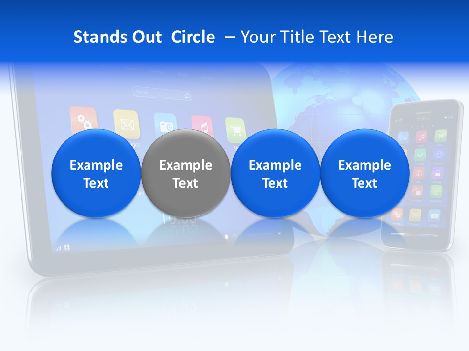 Touchscreen Screen Social PowerPoint Template