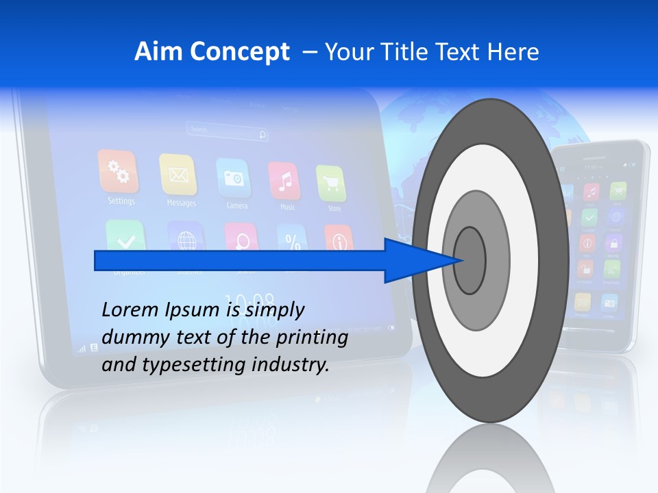 Touchscreen Screen Social PowerPoint Template