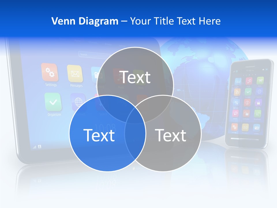 Touchscreen Screen Social PowerPoint Template
