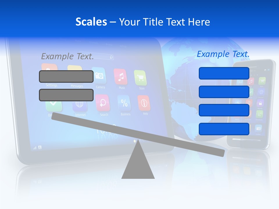 Touchscreen Screen Social PowerPoint Template