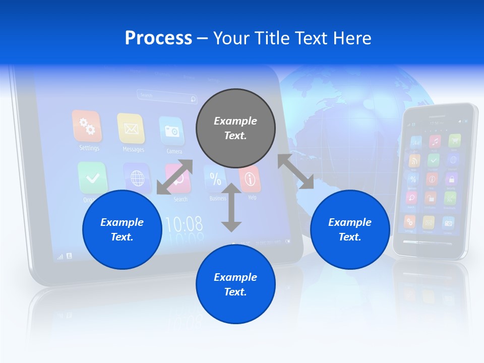 Touchscreen Screen Social PowerPoint Template