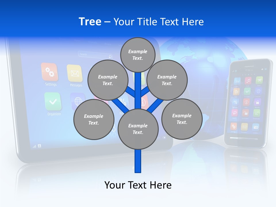 Touchscreen Screen Social PowerPoint Template