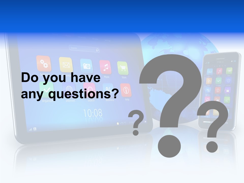 Touchscreen Screen Social PowerPoint Template