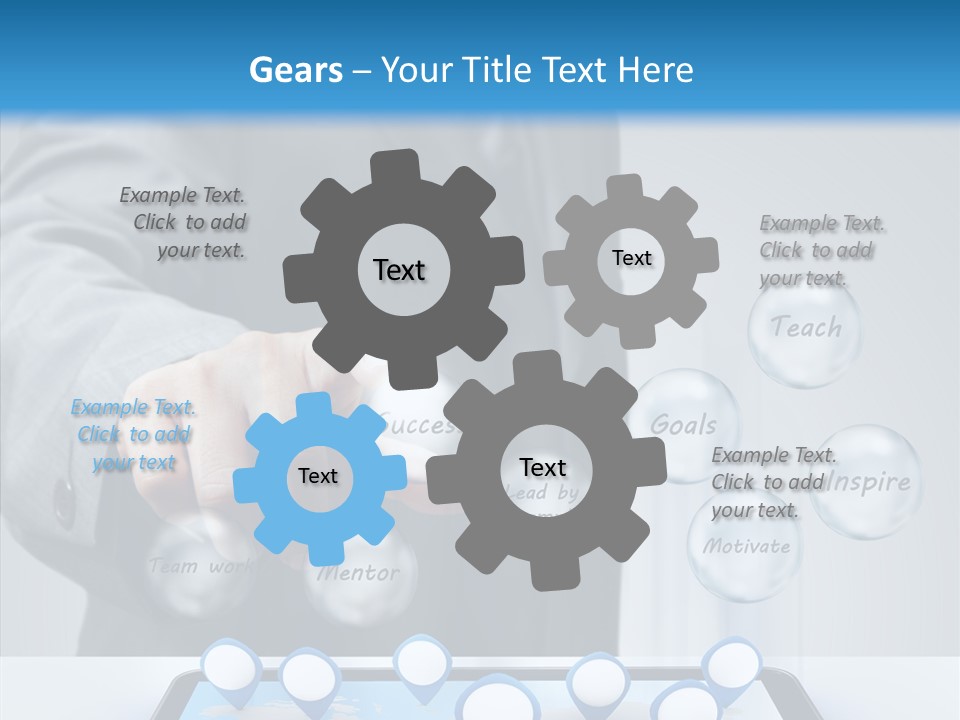 Innovation Symbol Network PowerPoint Template