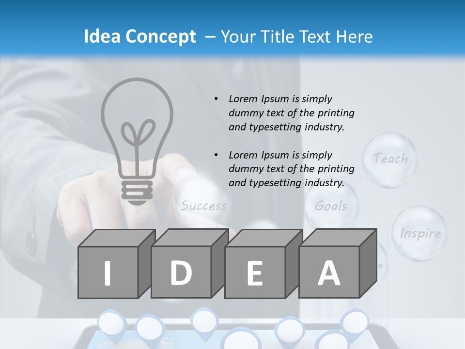 Innovation Symbol Network PowerPoint Template