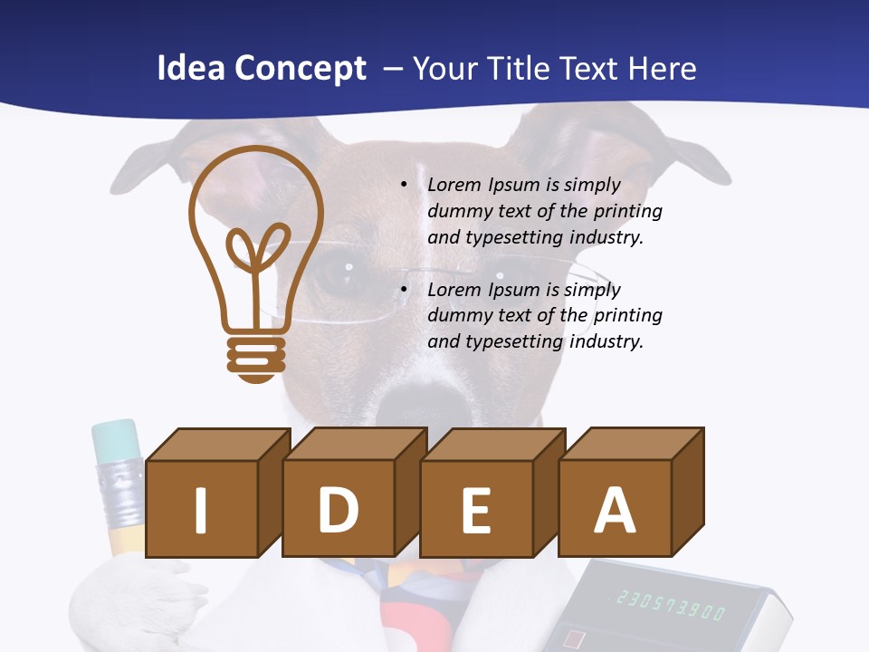 Verwaltung Humor Number PowerPoint Template