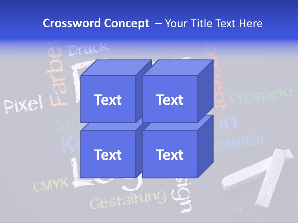 Gestaltung Design Wort PowerPoint Template