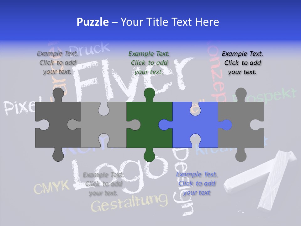 Gestaltung Design Wort PowerPoint Template