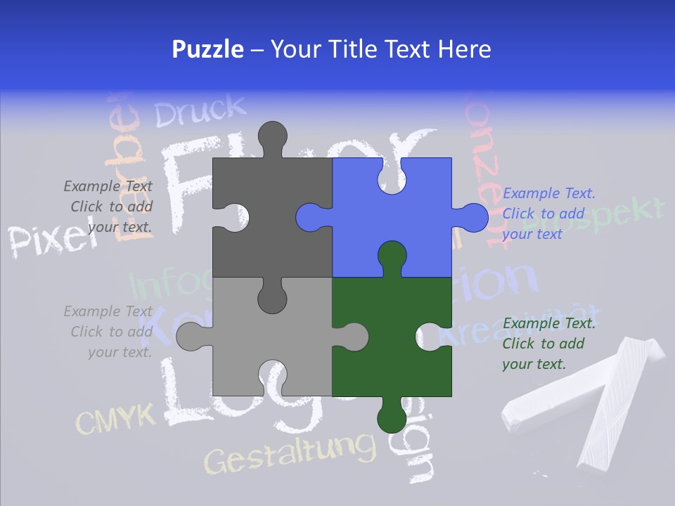 Gestaltung Design Wort PowerPoint Template