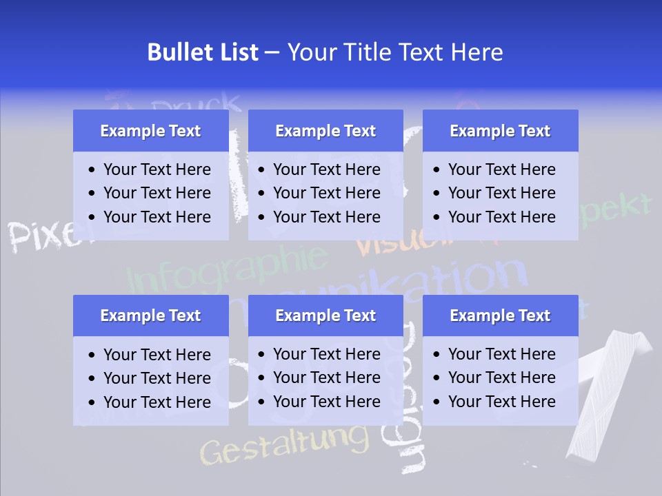 Gestaltung Design Wort PowerPoint Template