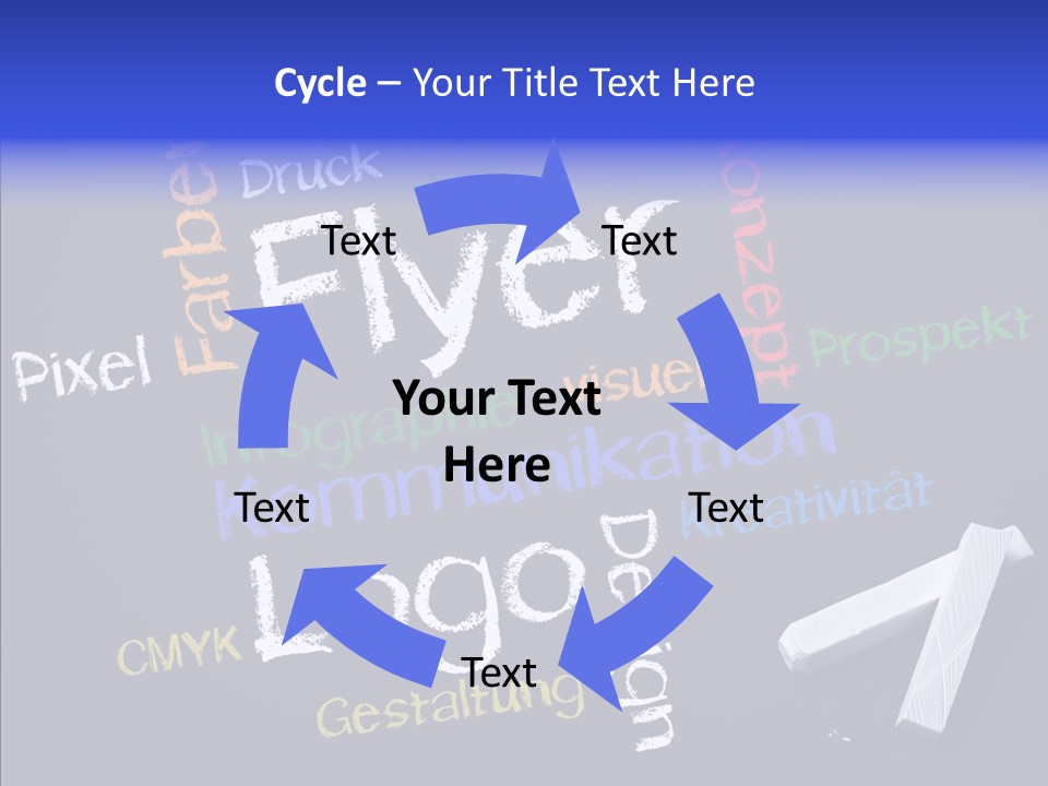 Gestaltung Design Wort PowerPoint Template