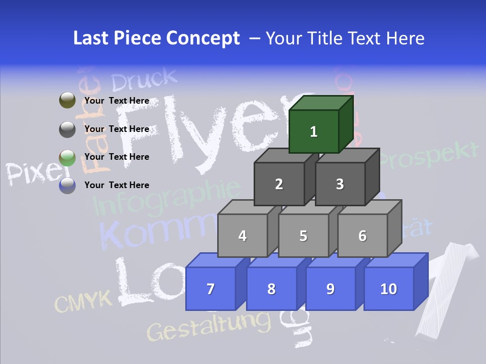 Gestaltung Design Wort PowerPoint Template