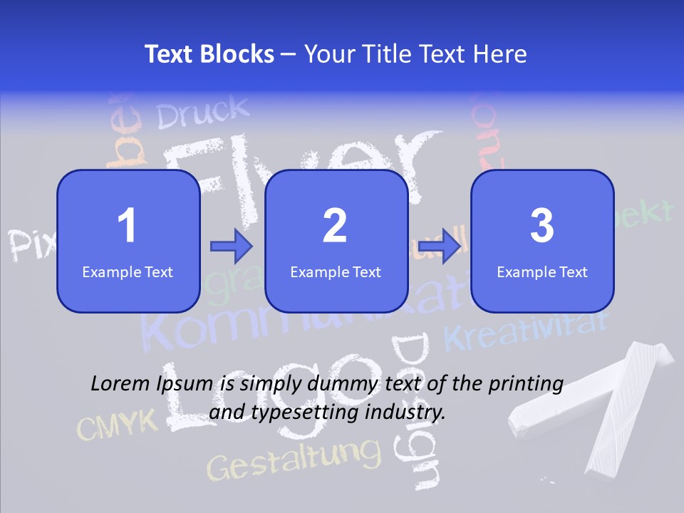 Gestaltung Design Wort PowerPoint Template