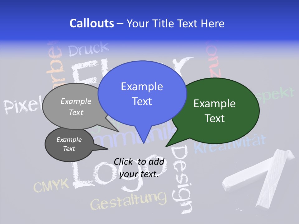 Gestaltung Design Wort PowerPoint Template