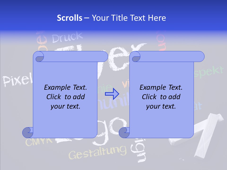 Gestaltung Design Wort PowerPoint Template