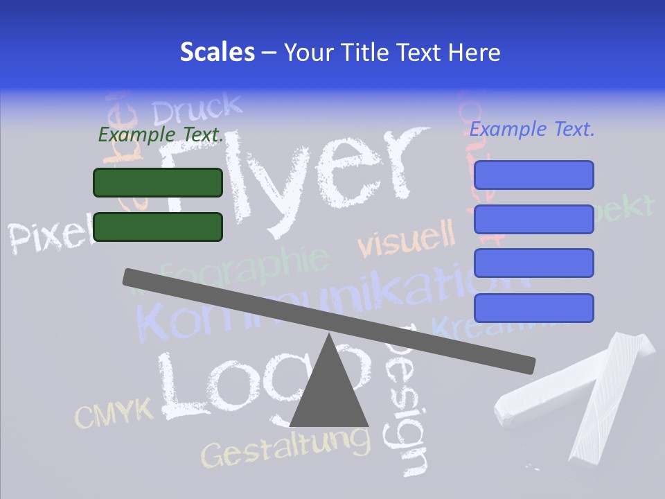 Gestaltung Design Wort PowerPoint Template