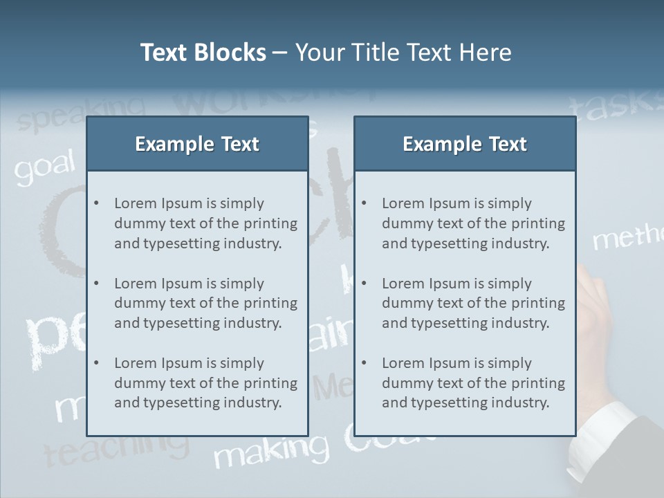 Cloud Training Definition PowerPoint Template