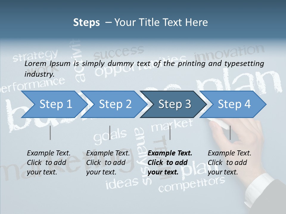 Ideas Motivation Plan PowerPoint Template