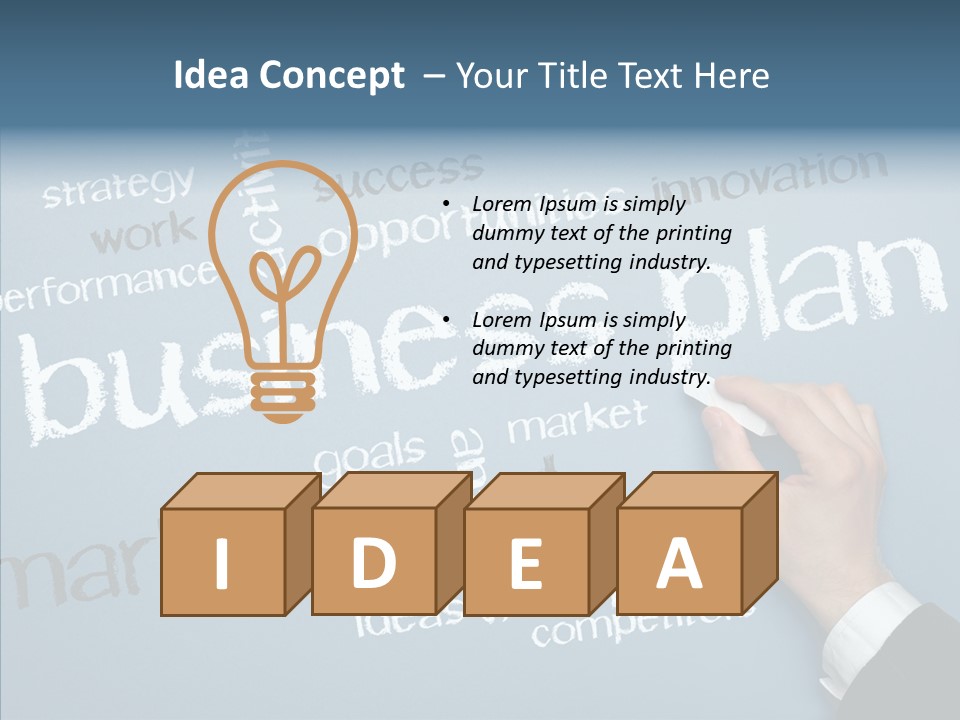 Ideas Motivation Plan PowerPoint Template