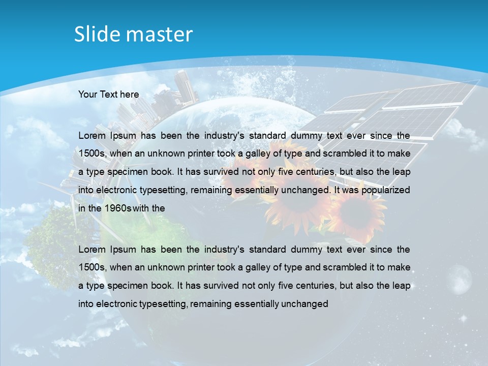 Albero Isolato Ambiente PowerPoint Template