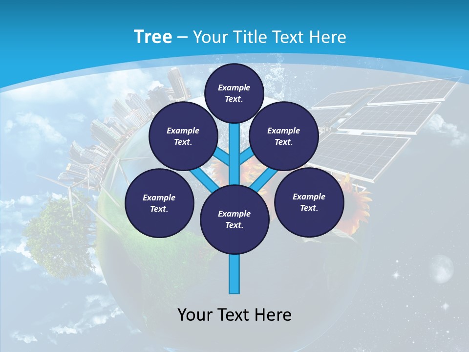 Albero Isolato Ambiente PowerPoint Template