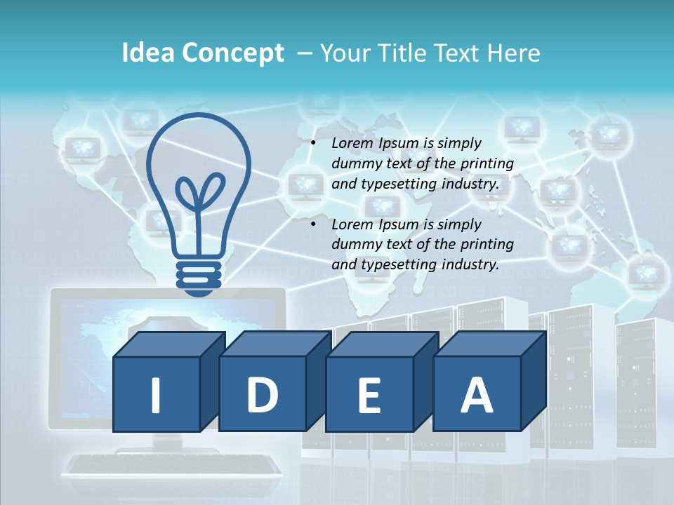 Map Worldwide World PowerPoint Template