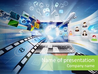 People Background Online PowerPoint Template