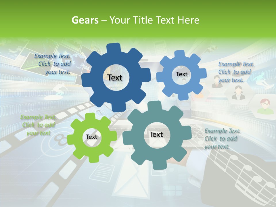 People Background Online PowerPoint Template